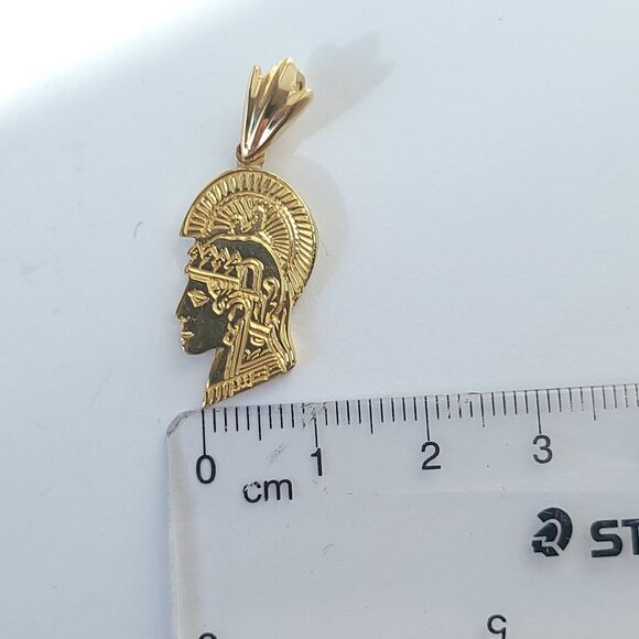 24K Gold Athena Pendant, Greek Goddess Necklace, Ancient Mythology Gold Charm - Picture 11 of 13